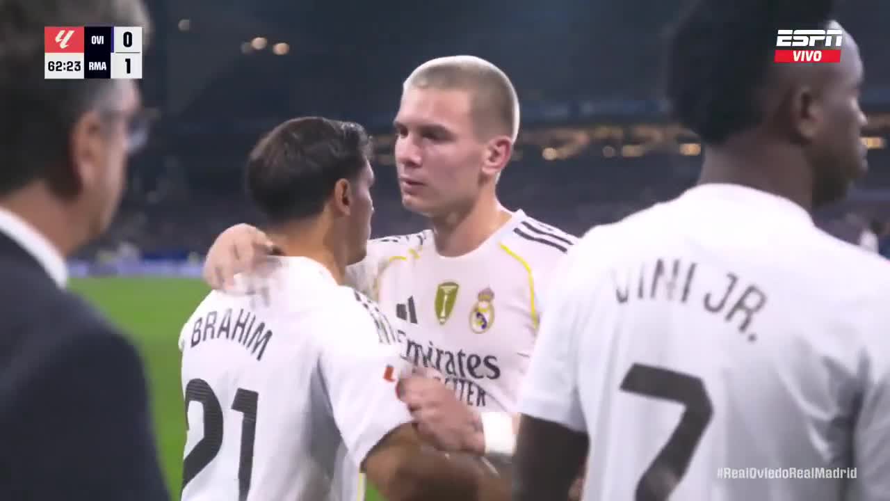 En el debut de Franco Mastantuono como titular, Real Madrid goleó