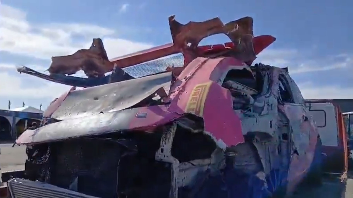 Cuál es el estado de salud del piloto que sufrió un impactante vuelco en una carrera en Río Negro | TN