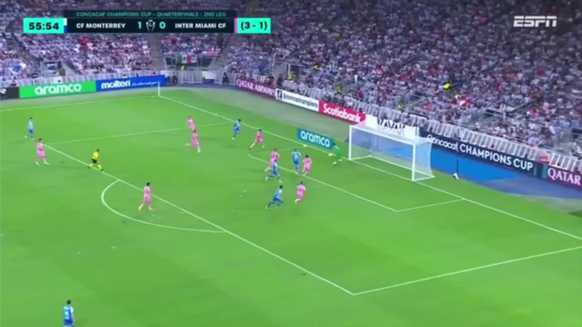 El Inter Miami de Lionel Messi perdió 3-1 con Monterrey de México