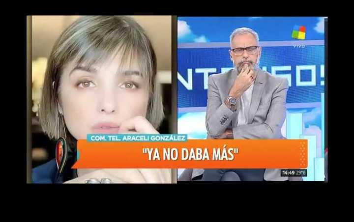 Video: declaraciones de Araceli González en Instrusos - Clarín.com