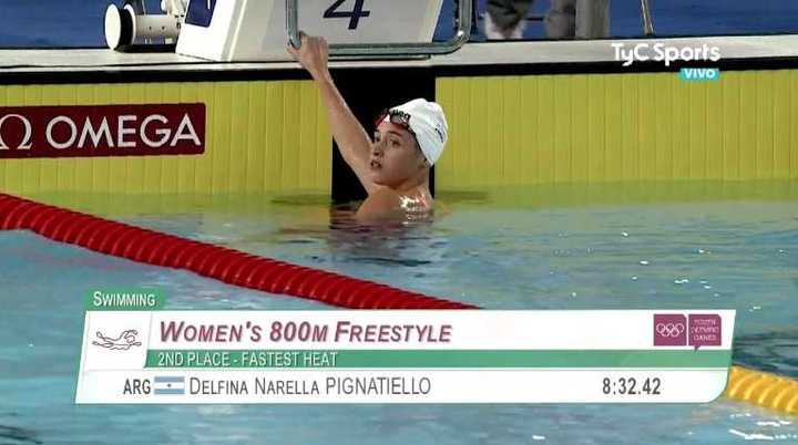 Videos: Delfina Pignatiello le dio la plata a Argentina en natación Videos: Delfina Pignatiello le dio la plata a Argentina en natación