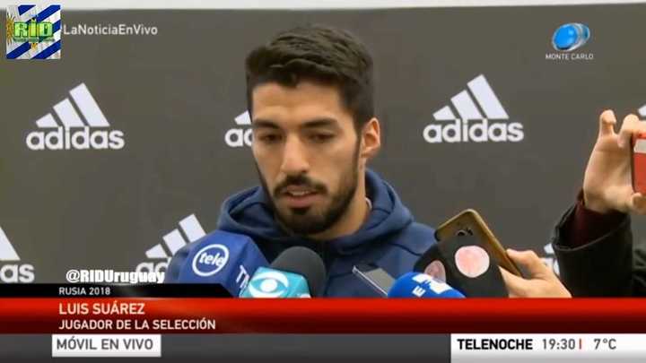 Luis Suárez se emocionó
El uruguayo se quebró al hablar de los compañeros y amigos que quedaron fuer