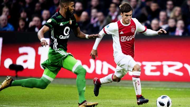 Tagliafico en su debut en el Ajax - 31/01/2018 - Olé