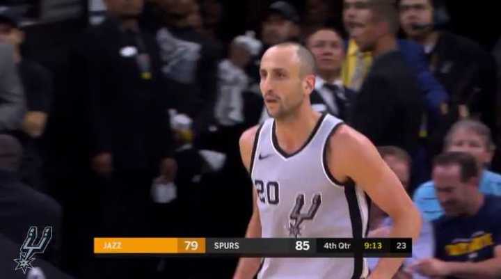 Otra buena noche de Ginóbili en los Spurs