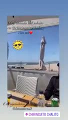 Leo Messi y Anto disfrutaron de un almuerzo en la playa de Barcelona